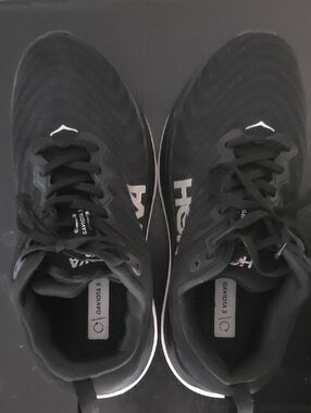 Hoka Gaviota 5 Black White Athletic Shoes